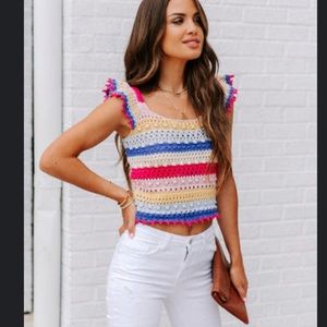 Vici Crochet top